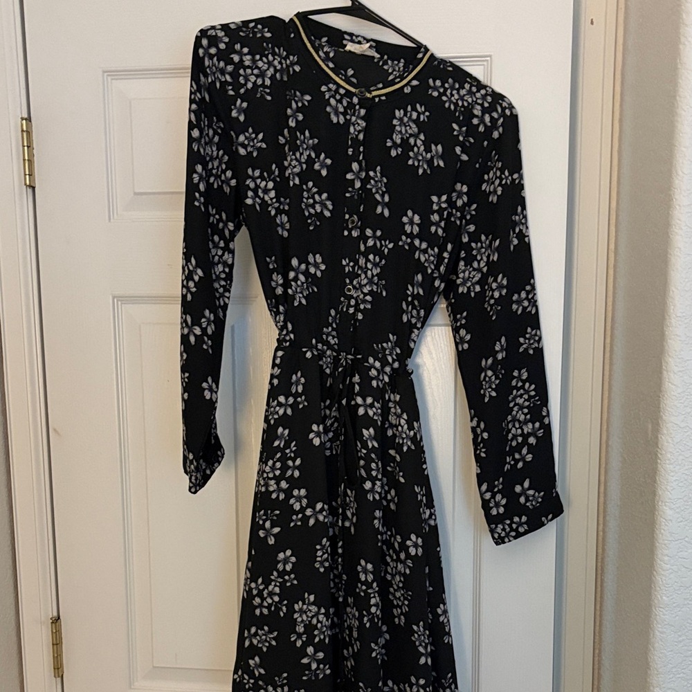 Mystree Floral Fit and Flare Dress